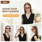 JiSoo Oversized Cat Eye Reading Glasses for Women Funky Cute Readers for Women, Designer Stylish Reading Glasses