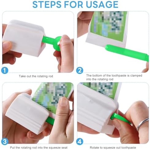 Toothpaste Squeezer-Rolling Toothpaste Squeezer Multi-Purpose Toothpaste Dispenser,Simple and Practical Toothpaste Tube Squeezer Tool (3 PCS)