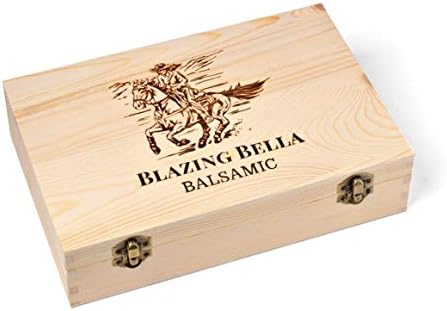 Blazing Bella Foodie Combo – Balsamic Vinegar and Olive Oil Sampler Set – White, Fig & Peach Balsamic with Garlic and Smoky Jalapeño Olive Oils – Modena, Italy & California – 100ml Bottles