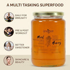 OneRoot Natural Wildflower Honey - 2.2 lbs / 1kg, Pure Canadian Boreal Forest Honey - Unpasteurized, Minimally Filtered & Single-Source - Rich in Enzymes & Antioxidants