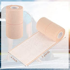 Nuanchu 2 Rolls Adhesive Elastic Tape Bandage Wrap Flexible Stretch Bandages for Sports Ankle, Knee and Wrist Pet Vet Horses Wrap(4 Inch Wide,Apricot)