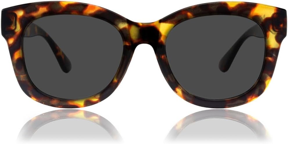 JiSoo Oversized Reading Glasses for Women Men, Stylish Designer Readers Women with Large Frame