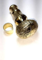 Brass with Round Brass Handle Walking Stick for Man and Women