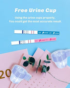 HEAL-CHECK 25 Ovulation Test Strips and 10 Pregnancy Tests with 35 Urine Cups, Fertility Test for Women TTC, Get Pregnant Easier, Easy to Use at Home, Over 99% Accuracy, Individually Wrapped
