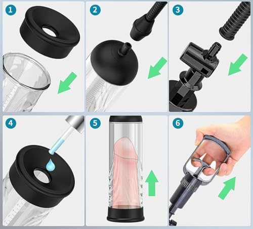 Men's Growth Pump Vacuum Pump penisen Largement Tool Male with Strong Suction Male Enlargement Pump Adjustable Men's Underwear Set Training Tools to Be a Bigger Men WQ1-1