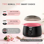 KeShi Waxing Kit for Women and Men, Digital Wax Warmer with 6 Bags Hard Wax Beads, at-Home Hair Removal Wax Kit for Full Body, Face, Eyebrow, Bikini, Legs, Brazilian Sensitive Skin