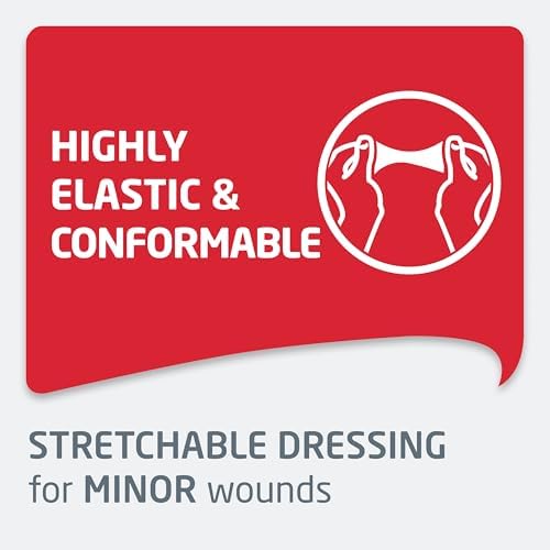 Leukoplast Elastic Fabric Adhesive Latex Free Bandages Strip 1" x 3" (100 in Box)