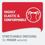 Leukoplast Elastic Fabric Adhesive Latex Free Bandages Strip 1" x 3" (100 in Box)