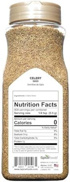iSpice | Celery Seed Whole | Bulk Size | Gourmet Spice | Kosher (16 Ounce)