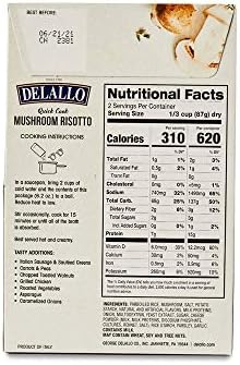 DeLallo Quick-Cook Mushroom Risotto (Pack of 3)