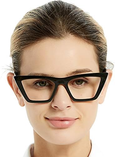 OCCI CHIARI Oversized Womens Reading Glasses(2.0 Black) Retro Cat Eye Readers(1.0 1.25 1.5 1.75 2.0 2.25 2.5 2.75 3.0 3.5 4.0 5.0 6.0)