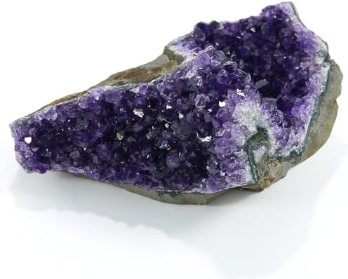 Raw Amethyst Stones and Crystals Rock, Natural Amathesis Crystal Clusters, Geodes with Crystals, Cuarzo Amatista Original, Real Amethyst Crystals Geode, Gemstones, Healing Crystals(1.1Lb)