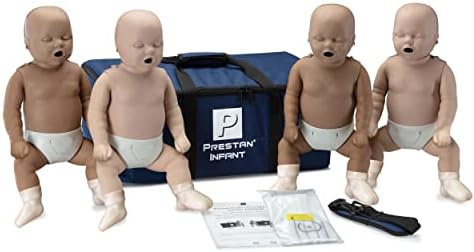 Prestan CPR Manikin Diversity Kit, 4-Pack Adult and 4-Pack Infant w. Feedback, AED UltraTrainers, and MCR Accessories