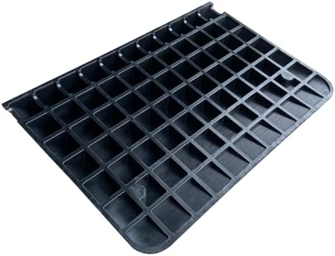 Rubber Threshold Ramp for Doorways Heavy Duty 10cm 4" Rise Wheelchair Ramp, 1 Pack Recycled Rubber Power Curb Ramp for Door Threshold Wheelchair Scooter Ramp Curb Ramp (RTR100)