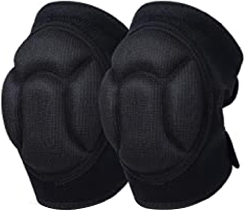 1 Pair Men/Women Knee Pads Exercise Knee Pads for Gardening, Cleaning, Construction Work, Flooring, Volleyball, Anti-Slip Collision, Black