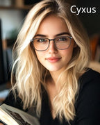Cyxus Blue Light Blocking Glasses for Men and Women, Ultra Lightweight TR90 Metal Frame Computer Glasses for Gaming, Office, Reading, Digital Screen Protection 8208T02