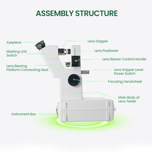 Portable Manual Lensmeter Optical Instrument Focimeter Optometry Machinemanual Lensometer Lens Test Machine DC/AC Powered CP-1B