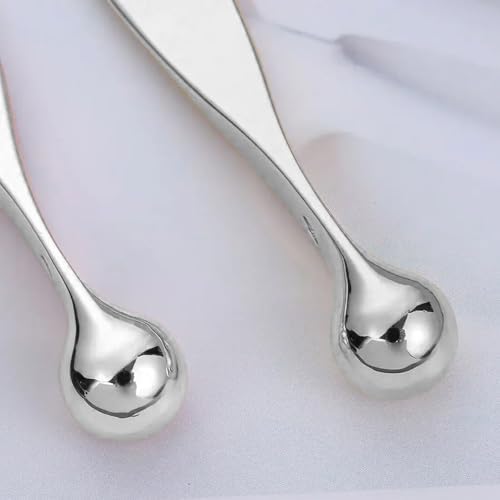 4pcs Metal Eye Cream Massage Stick Tool for Face Cream Applicator,Makeup spatula, eye cream applicator, eye massage tool, eye cream applicator, eye massages tool.