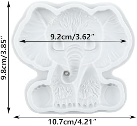 Lingzhi Elephant Silicone Mold Elephant Fondant Chocolate Molds for Cake Decoration Cupcake Topper Candy Sugar Gum Paste Polymer Clay