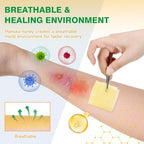 Manuka Honey Gauze Dressing, 4×4 Inches, 12 Individual Pack, Non Stick Gauze Pads, Manuka Honey Wound Care for Wound Healing from Burns, Abrasions, Cuts and Scald, FSA or HSA
