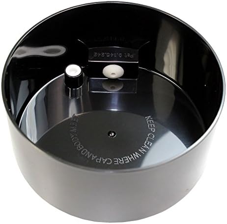 Coffeevac 1LB – Patented Airtight Container with Degassing Valve | Multi-use Vacuum Container Works as Smell Proof Containers for Ground Coffee and Coffee Bean Containers. Black Cap and Clear Body