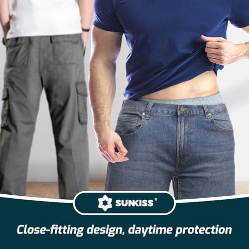 SUNKISS Super Soft Incontinence Underwear for Men, Daytime Disposable Adult Pull Ups, Mens Protective Diapers with Maximum Absorbency, Large, Grey, 30 Count