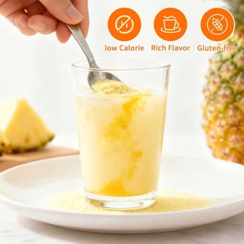GaoGaoFen Pineapple Powder,Natural Fruit Powder,7.05oz/200g,Pineapple Flavor for Smoothies,Drinks, Baking,No Sugar Added No Additives