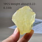1pcs Natural Citrine Raw Stones 0.22-0.33lb Healing Crystal Rough Gemstone Reiki Repair Rock Balance Chakra Meditation Fountain Fish Tank DIY Garden Decoration