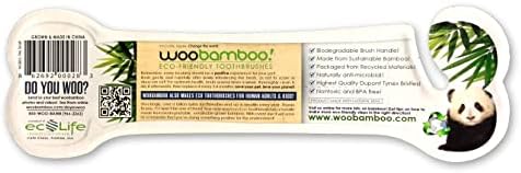 Woobamboo! Eco-Friendly Small Breed Dog and Cat Bamboo Toothbrush (Pack of 2)