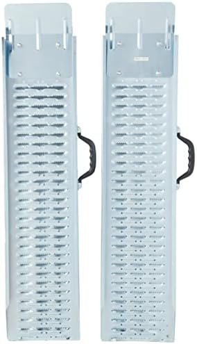 Loading Ramps - Steel Ramp Set for ATVs, Motorcycles, Mowers, Carts & More - Use with Pickup Trucks & Trailers - 1200lb Combined Capacity by Stalwart