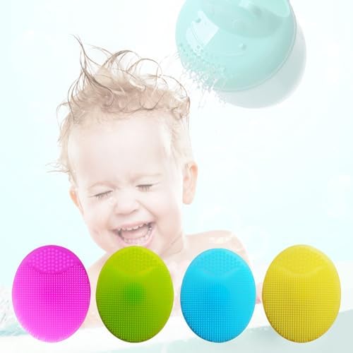 Silicone Shampoo Brush for Baby Infant Bathing Soft Silicone Boys Kids Shower Brush Head Hair Washing Massage Brushes