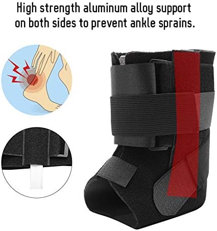 Agatige Ankle Brace, Adjustable Ankle Joint Support Varus Valgus Corrector Protection Brace for Drop Foot Orthotic, Sprained Ankle, Achilles, Tendon, Sprain, Injury Recovery