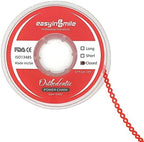 SNAWOP Dental Orthodontic Power Chain Multicolor Spool Elastic Rubber Bands for Teeth Braces (Closed, Red)