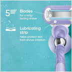 Gillette Venus Deluxe Smooth Swirl Womens Razor Blade Refills, 6 Count, Moisture Ribbon to Protect Against Irritation