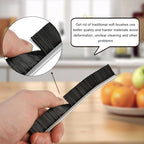 6PCS Crevice Cleaning Brush,Gap Cleaning Brush, Slim Flat Curved Brush for Narrow Gaps,Deep Crevices and Small Spaces,Hard Bristle Brush,Easy to Clean, No Residue, Kitchen & Bathroom Cleaning