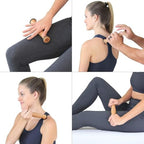 Wooden Massager Body Back Foot Roller, Foot Massager for Plantar Fasciitis, Stress Relief, Relaxation