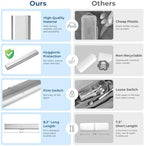 Aluminum Toothbrush Travel Case, Portable Travel Toothbrush Holder, Durable Manual Toothbrush Box Container for Traveling, Bathroom, Camping, Business Trip-1Pack Silver