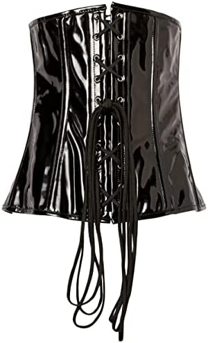 Daisy corsets Women's Lavish Black Patent Pvc Underwire Underbust Corset