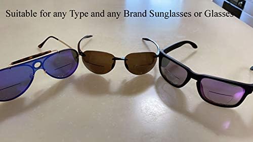 3 Pack Stick On Bifocal Lenses Reader Magnifying Adhesive Reading Lens Sticker Sunglasses Diving Scuba Mask Goggles Glasses Magnifier Add On (2.0, x)