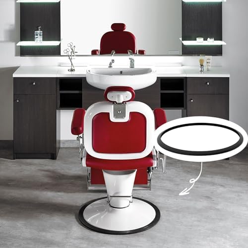 WUWEOT 4 Pack Salon Chair Rubber Base Ring, 22.5" Non Slip Barber Salon Hydraulic Base Equipment Protective Rubber Gasket