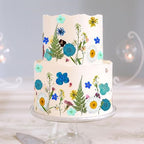 LaVenty Blue Wildflower Cake Toppers Wildflower Decor Baby In Bloom for Baby Shower Birthday Bridal Shower Wedding Party Decoration