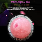 60mm (2.4 in) Natural Healing Crystal Ball Sphere Chakra Reiki Crystals for Home Decorations Meditation Ornaments Witchcraft Divination,RoseQuartz
