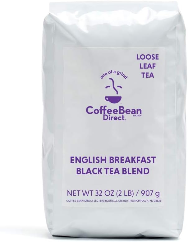 Coffee Bean Direct English Breakfast Loose Leaf Tea, 2 Pound Bag