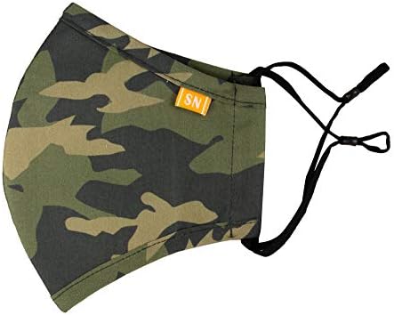 Spring Notion Reusable Washable Camouflage Cotton Cloth Face Mask for Adults and Kids