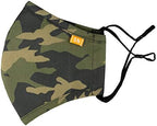 Spring Notion Reusable Washable Camouflage Cotton Cloth Face Mask for Adults and Kids