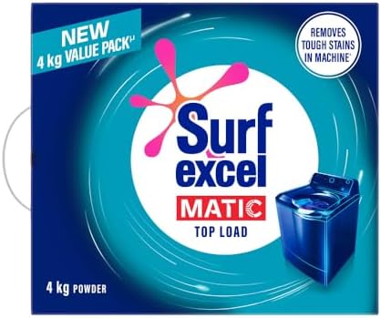 Surf Excel Matic Top Load Detergent Powder, 3 Kg + 1 kg Free