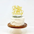 It's My 74th Birthday Cake Topper - Gold Glitter Happy 74th Birthday Cake Decor - 74 and Fabulous,Cheers to 74 Years Old Birthday Party Supplies