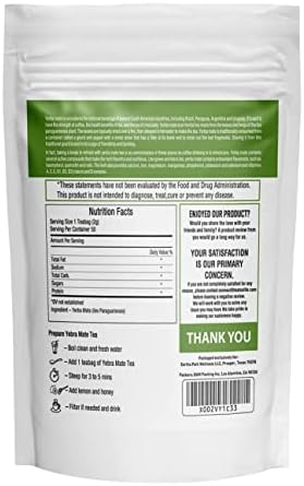 Herbal Hermit Yerba Mate herbal-teas with 50 tea bags Natural Yerba Matte Rich in Chlorophyll, Made in USA