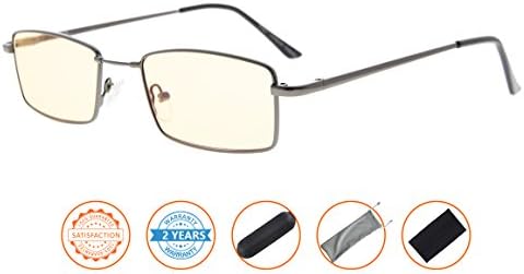 CessBlu Blue Light Blocking Reading Glasses Bendable Bridge Computer Eyeglasses Women Men Readers