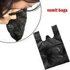 Greeney Sanitary Napkin Disposal Bags, 300 Pcs Small Black Plastic Trash Bags with Handles for Feminine Tampons Hygiene Products Disposal